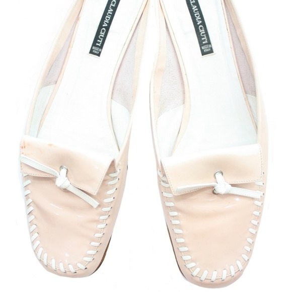 CLAUDIA CIUTI ITALY PATENT LEATHER FLATS SIZE 10 - Picture 1 of 5